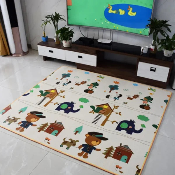Double-sided Baby Playmat foam Reversible Waterproof Game Mat