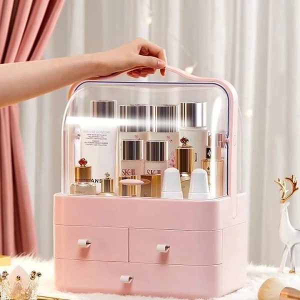 Acrylic Cosmetic Organizer With Multiple Drawers for Makeup, Skincare Products