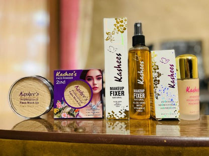 Kashee’s Deal, Foundation, Compact Powder, & Fixer (random Shades)
