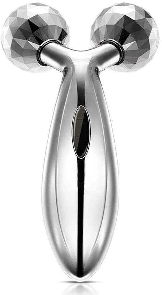 3d Face Massager Roller – 360° Rotation Handheld Y-shape Plastic Tool For Face Lifting, Anti-wrinkle, Skin Firming