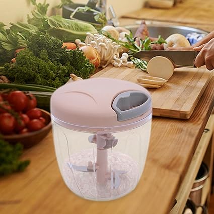 5 Blades Manual Vegetable Chopper Cutter Hand Pull Food Chopper
