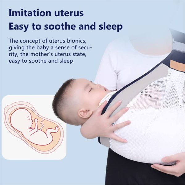Baby Carrier, Ergonomic Baby Strap One Shoulder Labor-saving Polyester Baby Half Wrapped