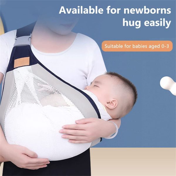 Baby Carrier, Ergonomic Baby Strap One Shoulder Labor-saving Polyester Baby Half Wrapped