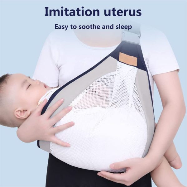 Baby Carrier, Ergonomic Baby Strap One Shoulder Labor-saving Polyester Baby Half Wrapped