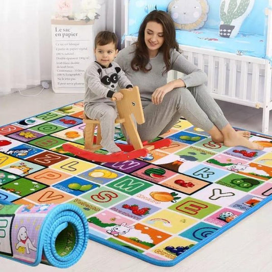 Double-sided Baby Playmat foam Reversible Waterproof Game Mat
