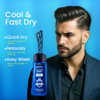 Ecrin Cool Styling Hair Gel With Active Collagen | Strong Hold, No Flakes, Nourishing Formula