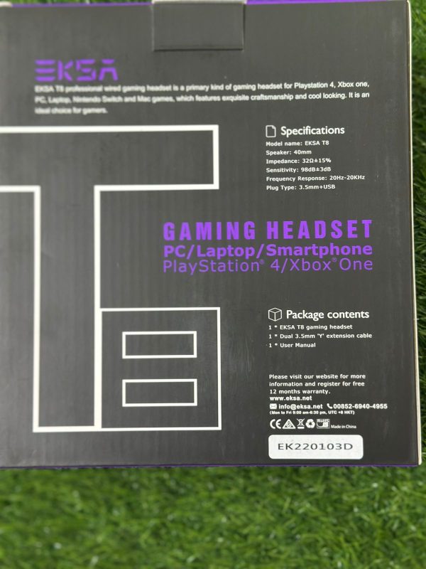 Stereo Gaming Headset | Best Gaming Headphone | Best Quality Eksa T8 Gaming Headset