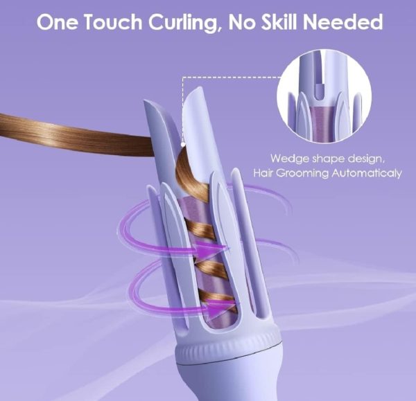 Hair Curler, 32mm Automatic Curling Iron, 3 Adjustable Temperatures And 2 Timer