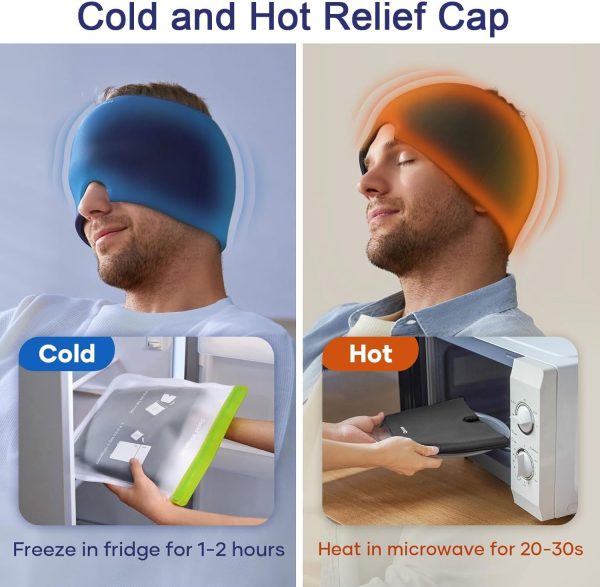 Migraine Relief Cap – Headache Relief Hat For Migraine Relief, Tension, One Size Fits