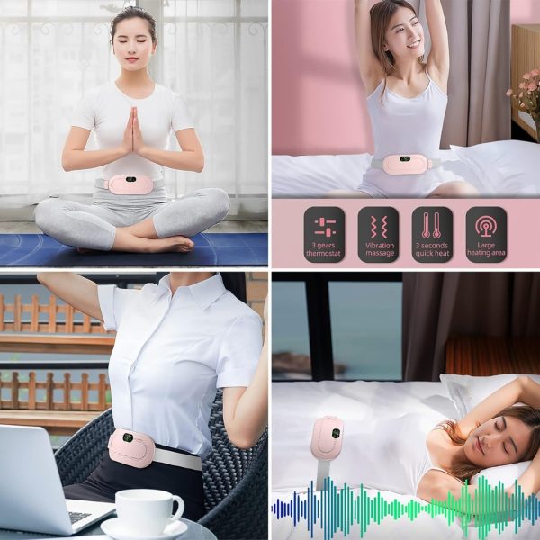 Heating Pad Women Period Pain Cramp Relief Belt -Heating Pad, Heated Belly Belt