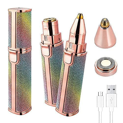 Rainbow Flawless Painless Face Hair Removal Machine for Women...2 in 1