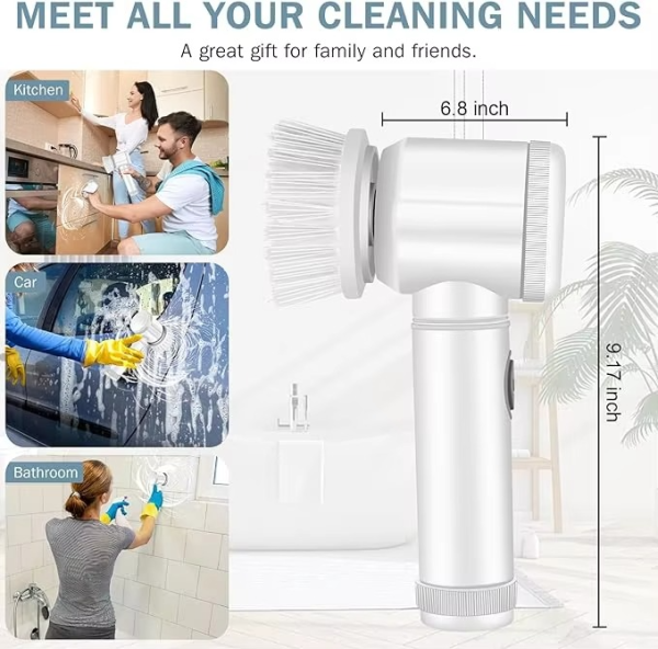 Magic Brush Wireless Battery Cleaning Brush Bathtub Tile Professional