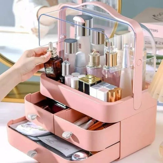 Acrylic Cosmetic Organizer With Multiple Drawers for Makeup, Skincare Products