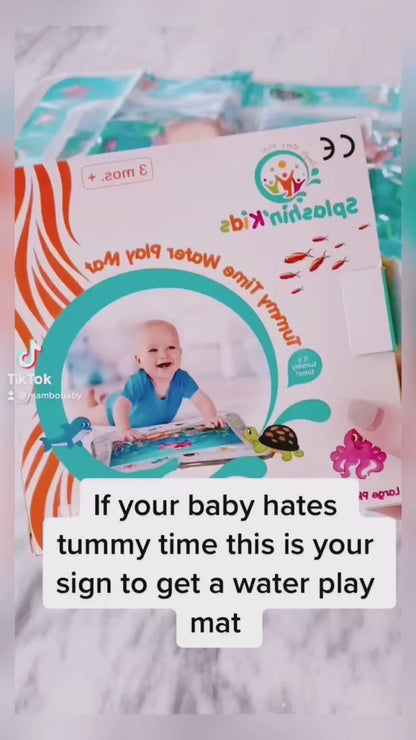 Inflatable Tummy Time Mat, Premium Baby Water Play Mat