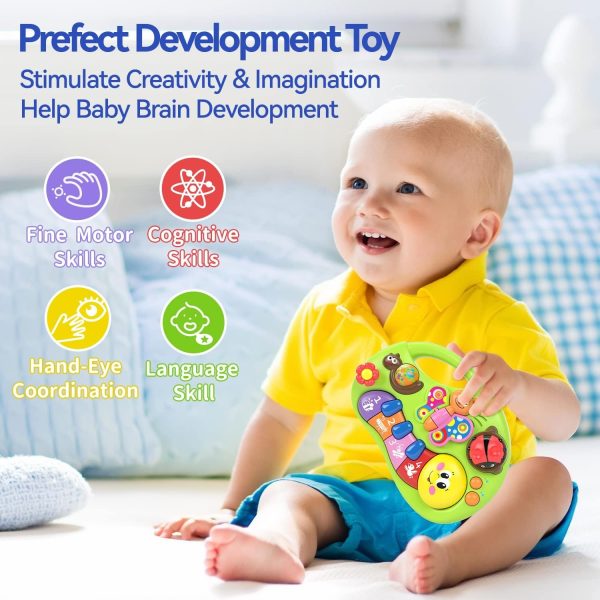 Smiley Piano For Baby – Baby Musical Keyboard Development Toys Newborn Early Education