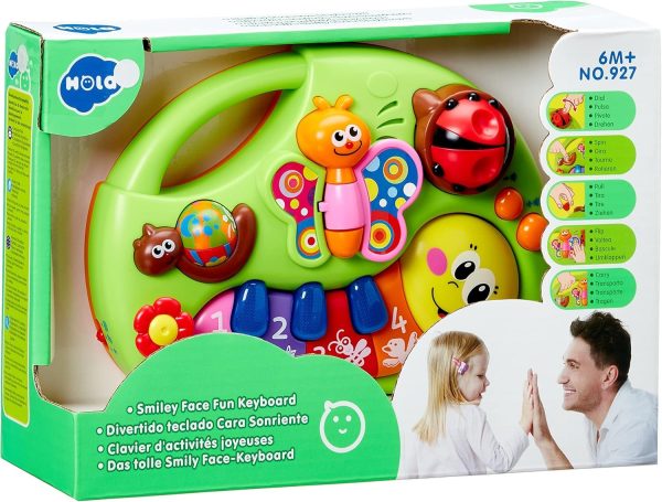 Smiley Piano For Baby – Baby Musical Keyboard Development Toys Newborn Early Education