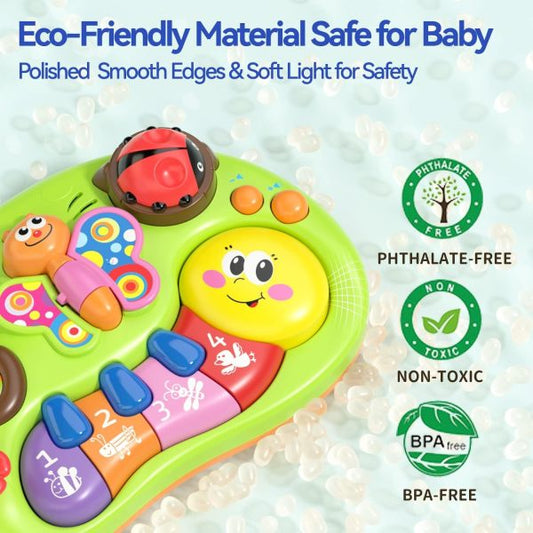 Smiley Piano For Baby – Baby Musical Keyboard Development Toys Newborn Early Education