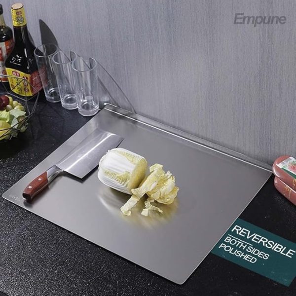 Stainless Steel Cutting Board!Hygienic,Easy To Clean perfect For Chopping Needs