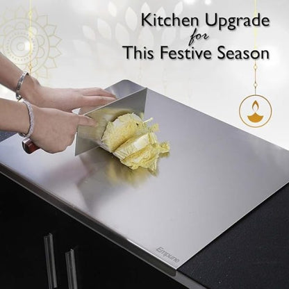 Stainless Steel Cutting Board!Hygienic,Easy To Clean perfect For Chopping Needs
