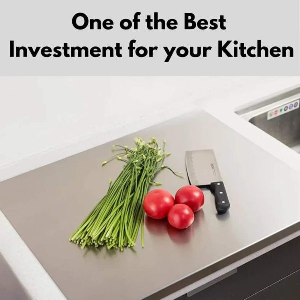 Stainless Steel Cutting Board!Hygienic,Easy To Clean perfect For Chopping Needs