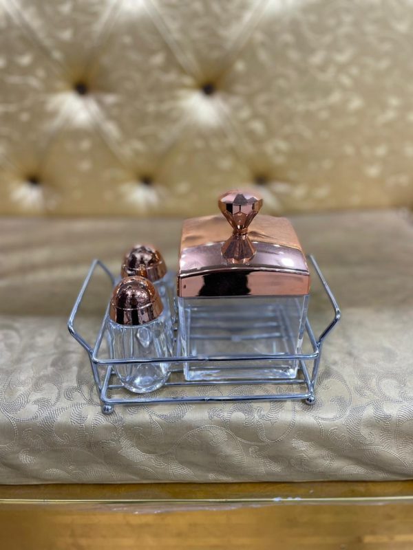 Sugar Pot And Pepper Cruet Set