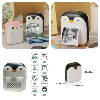 The Adorable Penguin Design Rechargeable Portable Mini Printer