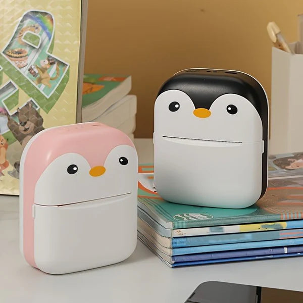 The Adorable Penguin Design Rechargeable Portable Mini Printer