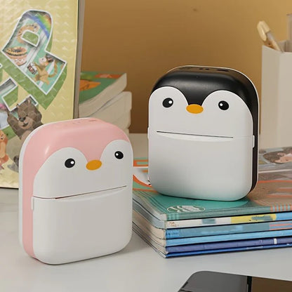 The Adorable Penguin Design Rechargeable Portable Mini Printer