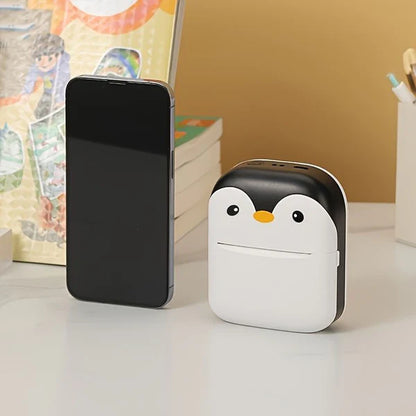 The Adorable Penguin Design Rechargeable Portable Mini Printer